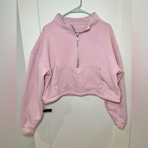 Set Active Half Zip Sweatshirt in Pink